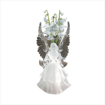 Discount Christmas Shopping: Frosted Vase - Angel