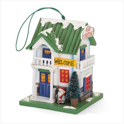 Discount Christmas Shopping: Merry Christmas Wood Birdhouse Bird house