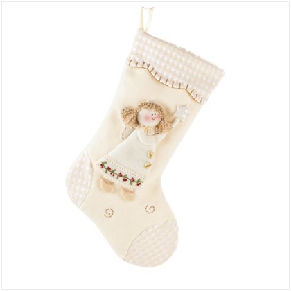 Discount Christmas Shopping: Plush Angel Stocking