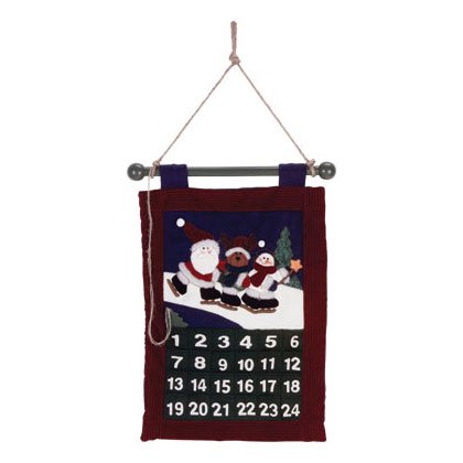 Discount Christmas Shopping: Plush Christmas Hanging Calendar