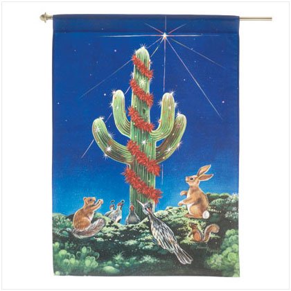 Discount Christmas Shopping: Saguaro Night Light Flag