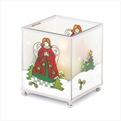 Discount Christmas Shopping: Square Christmas Angel Candleholder
