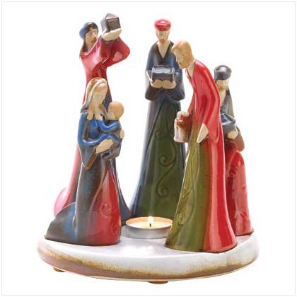 Discount Christmas Shopping: Nativity Candleholder