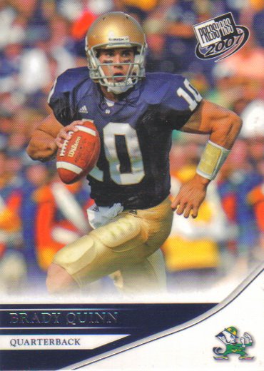 2007 Press Pass Brady Quinn RC #2