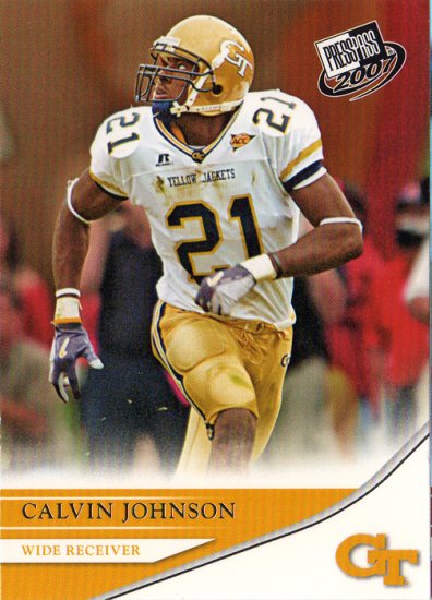 2007 Press Pass Calvin Johnson RC #18