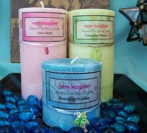 Palm Pillar Candle 3x6 round