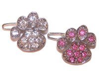 Swarvoski Crystal Paw Barette