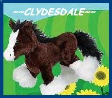 WEBKINZ CLYDESDALE WEBKINS RARE HFT NEW!!