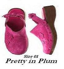 Gymboree PRETTY IN PLUM Clogs Infant size 01 NWT!!