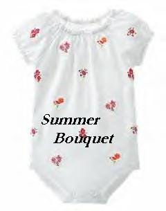Gymboree SUMMER BOUQUET Floral Onsie 6-12 months NWT