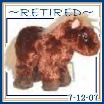 Webkinz BROWN HORSE ~Officially Retired 7-12-07~ Sealed tag!