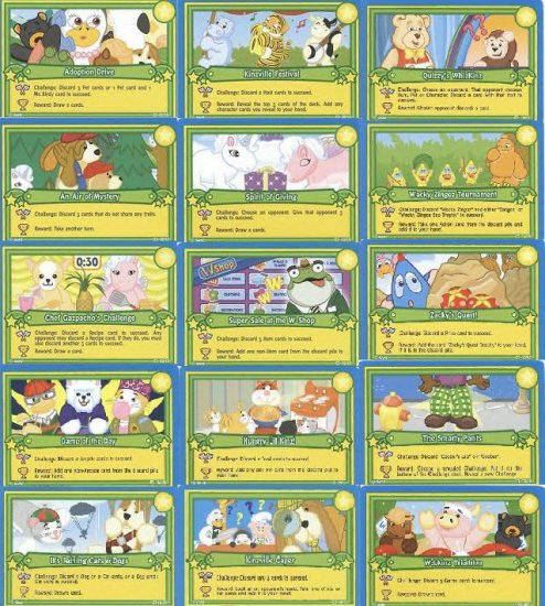 Webkinz CHALLENGE CARD SET #1-15 RARE HARD TO FIND!!