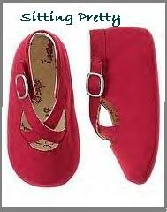 Gymboree SITTING PRETTY toile crib shoes size 4