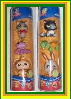 Littlest Pet Shop 2 HALLOWEEN TUBES 6 pets NEW&HTF CUTE