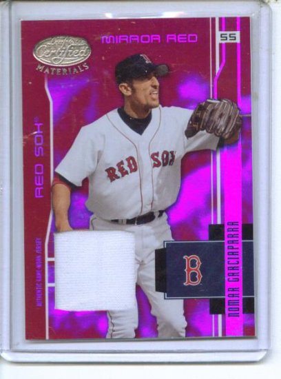 2003 Leaf Certified Nomar Garciaparra Game Used Jersey card