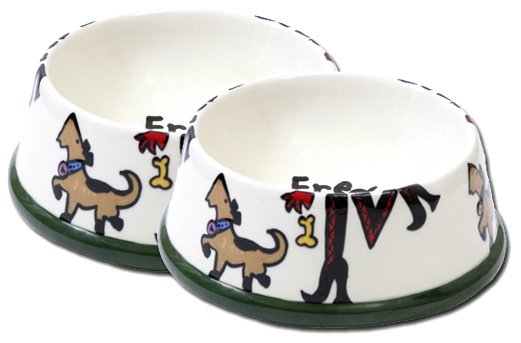 Sassy Hand Painted Large Persoanalized Dog Bowl