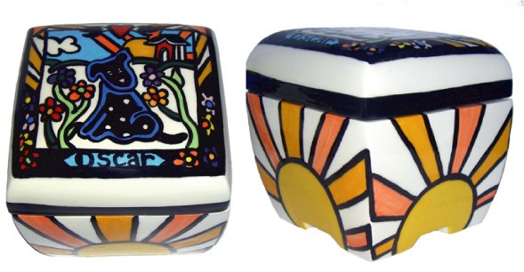 Pet - Dog - Urn - Ray Of Light - Personalized - Custom Hand Painted