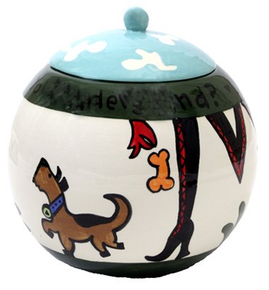 Sassy - Dog Treat Jar - 7 Inch - Handpainted - Personalized