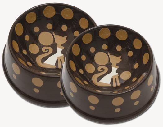 Crunchtime - Cat Bowls - Handpainted - Personalized