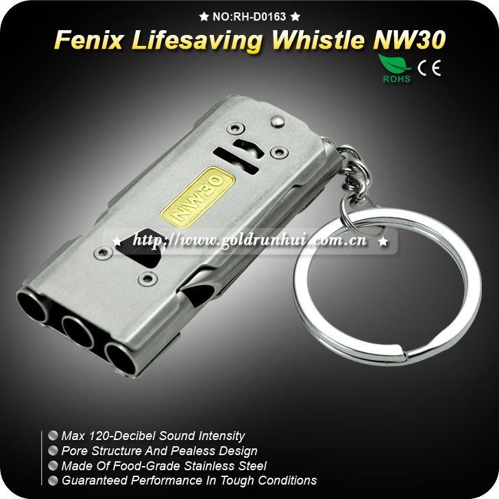 Fenix NW30 Lifesaving Emergency Survival SOS 120db Stainless Steel Whistle