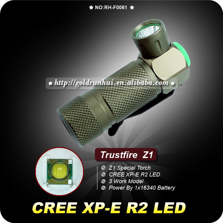 TrustFire Z1 Cree Q5 3-Mode 280-Lumen LED Flashlight Aluminum Waterproof Mini Camping Torch