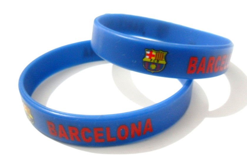 FC Barcelona Football Soccer Club Silicone Rubber Bracelet Sport Team