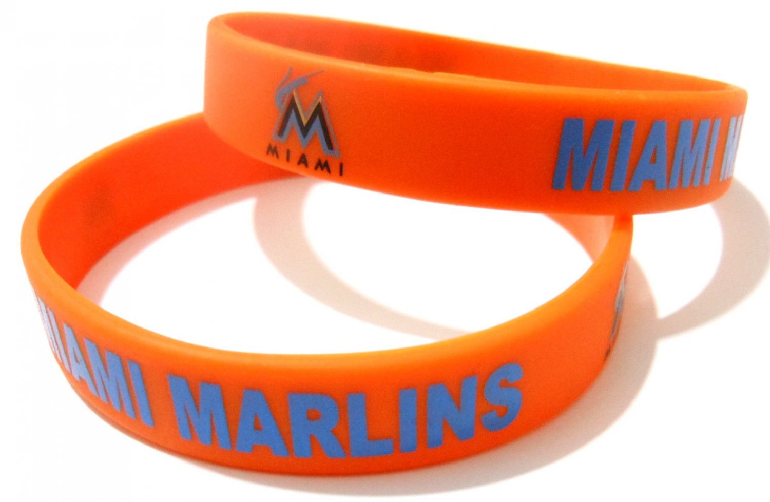 Miami Marlins MLB Baseball Team Silicone Rubber Bracelet Sport Unisex Fashion Wristband