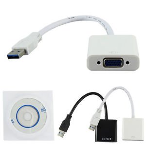 USB 3.0 to VGA Connector Adapter Female with CD Driver
