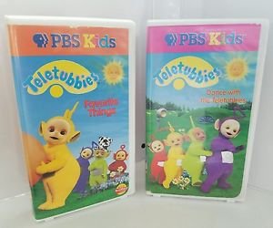 Teletubbies -2 Vhs Favorite Things / Dance with Teletubbies(VHS, 1999)