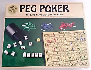 VINTAGE 1993 Peg Poker Game by Peg Poker