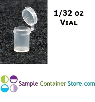 (50) 1/32 Ounce Sample Vial Container
