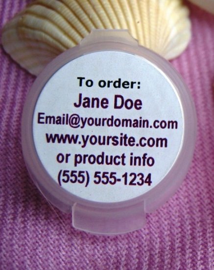 (60) Custom Glossy Laser Printed 1" Round Labels Read entire listing for instructions