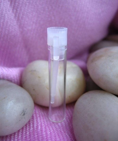 (100) Glass Sampling Vial w/ plastic wand stopper
