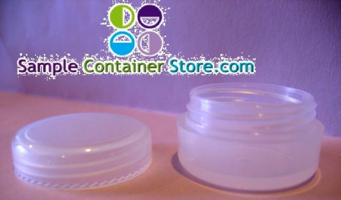 (100) 1/6 oz Natural Cosmetic Jar w/ Cap