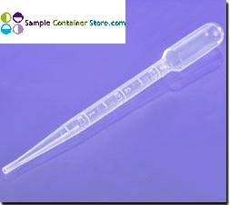 (20) 5 ml Disposable Plastic Transfer Pipettes