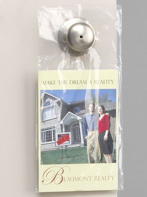 (100) 6 x 12" 1.5 Mil CLEAR Door Knob Bags