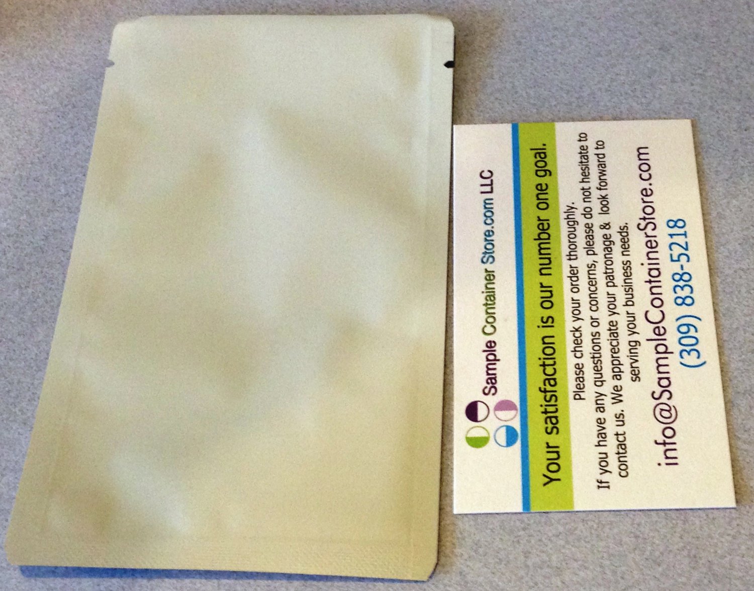 (50) 3" x 5" Aluminum Heat Seal Sample Pouch Ultra-high barrier