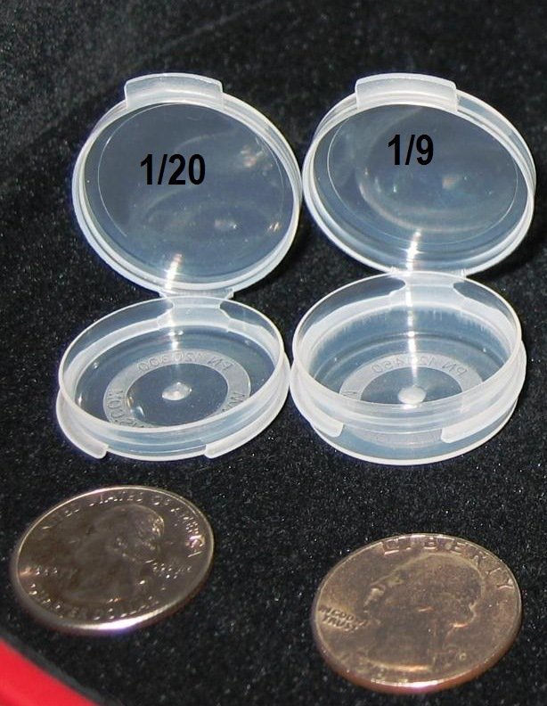 (7) Sample pack (2) 1/20 & (3) 1/9 Ounce (2) 1/6 oz Sample Container