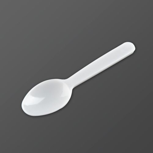 (100) White Taste Tester spoons