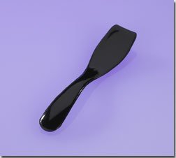 (50) Curved Spatula BLACK