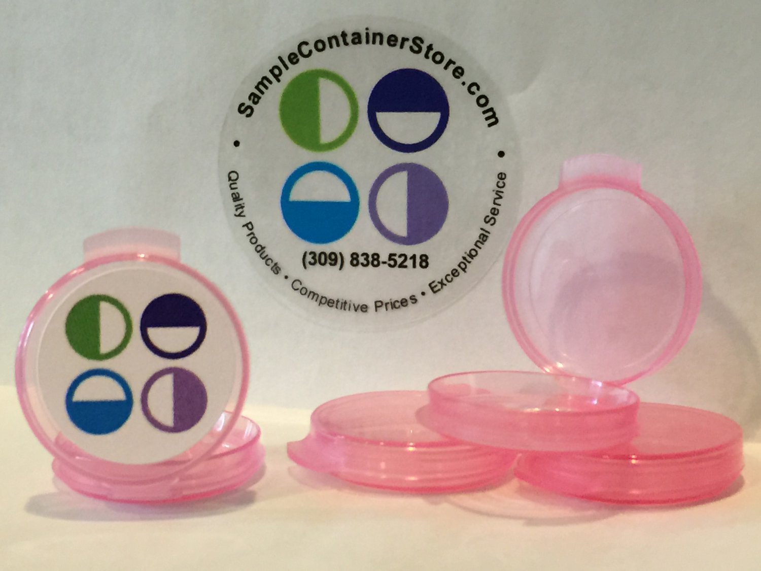 (200) 1/20 oz PINK Sample Containers