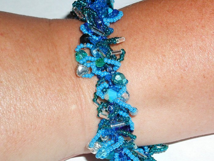 Colors of the Ocean Fluffy Bracelet!