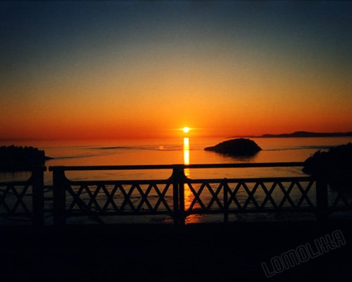 Summer Sunset - Deception Pass Bridge, WA- 8x10 - Original Fine Art Photograph - FREE SHIPPING