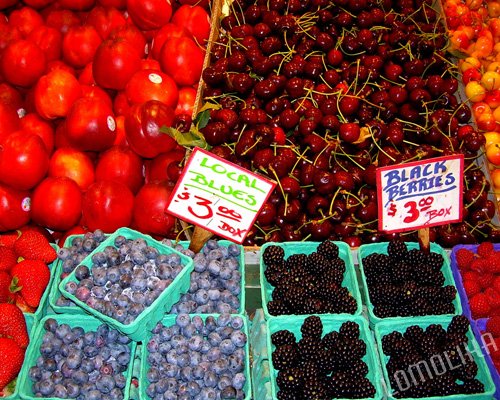 Fruit Stand - Pike Place Market - 8x10 - Original Fine Art Photograph - FREE SHIPPING