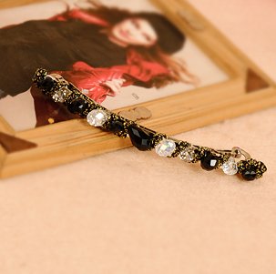 Hit color colorful headdress hairpin crystal gold wire