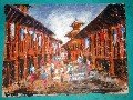 Street Painting of Nepal (50cm x 38cm) # CLKPA-6