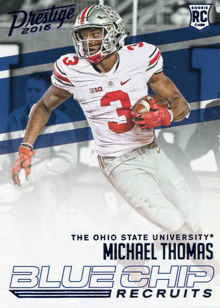 2016 Prestige Football Card Blue Chip #14 Michael Thomas