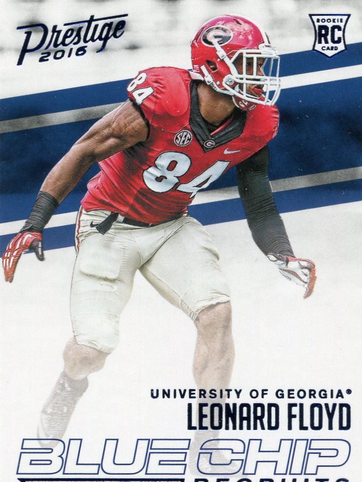 2016 Prestige Football Card Blue Chip #13 Leonard Floyd