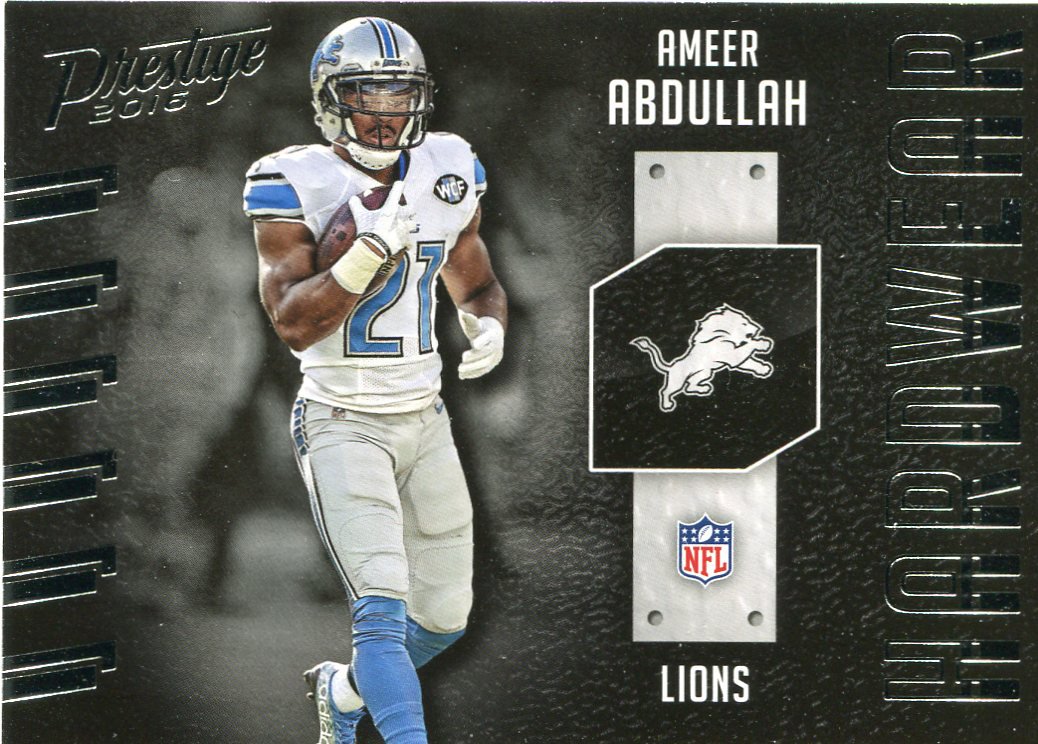 2016 Prestige Football Card Hardware #3 Ameer Abdullah