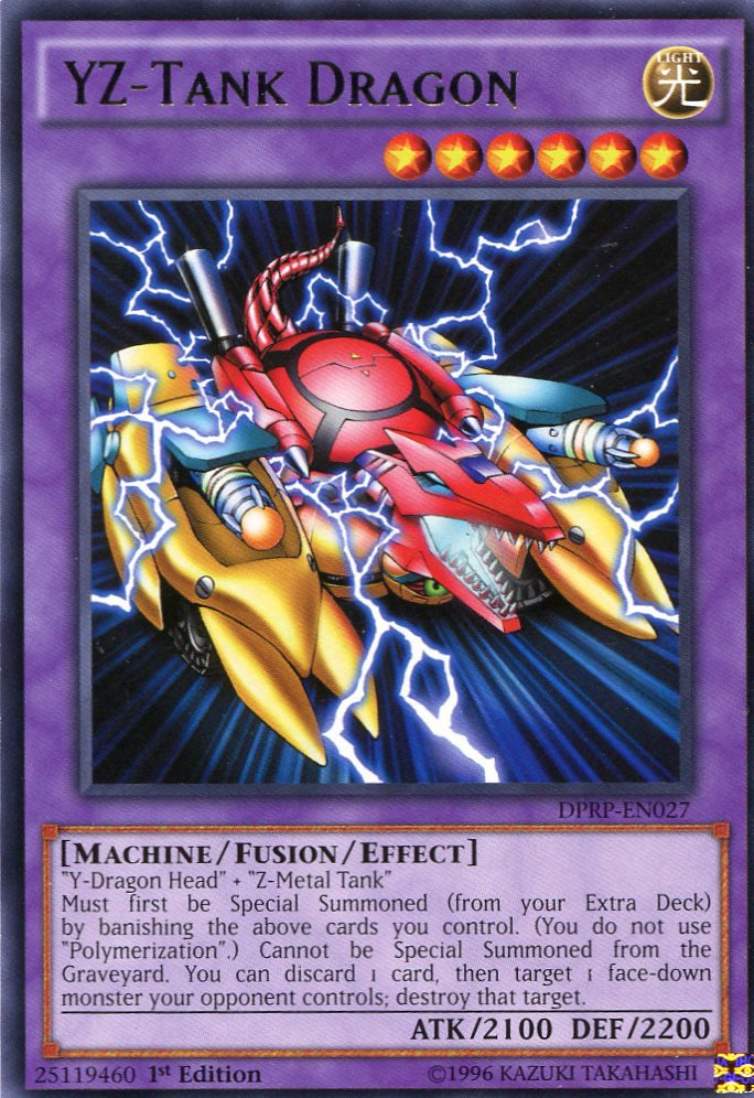 Yugioh Duelist Pack Rivals of the Pharaoh YZ Tank Dragon DPRP-EN027